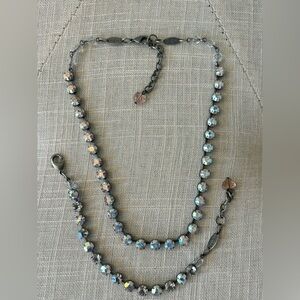 Sabika Fun Choker and bracelet set Happy